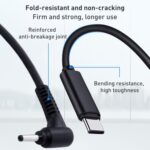 Cable USB-C a 4.0 x 1.7mm para Carga de Alimentación de Computadora Portátil, Longitud 1.5 m - Imagen 4