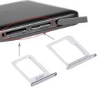 Bandeja Tarjeta SIM y Micro SD para Samsung Galaxy E5 Versión Dual SIM (Plata)