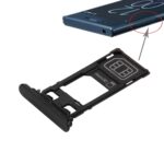 Bandeja Tarjeta SIM + Bandeja Tarjeta Micro SD para Sony Xperia XZ (SIM Única) (Negro)