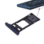 Bandeja Tarjeta SIM + Bandeja Micro SD para Sony Xperia XZ (Versión de SIM única) (Azul) (Azul)