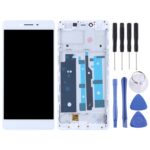 Pantalla TFT Completa para Oppo R7S con Marco (Blanco)