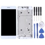 Pantalla Completa TFT para Vivo X6 con Marco (Blanco)