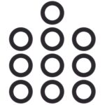 Cubierta de Lente de Cámara Trasera (10 Piezas) para Xiaomi Redmi 4A Redmi 5A Redmi 3S Redmi 3 Redmi 4X