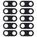 Cubierta de Lente de Cámara Trasera para Nokia 3 (Negro) (10 Piezas)
