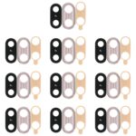 Bisel de Cámara Trasera con Cubierta de Lente y Adhesivo para Huawei Nova 3 - (10 Piezas) (Plata)