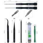 Kit de Herramientas de Reparación 8 en 1 BEST BST-609 Celulares (Gris) - Imagen 4
