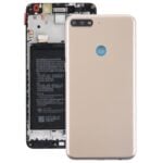 Tapa Batería Carcasa Trasera para Huawei Y7 Teclas Laterales (Dorada)