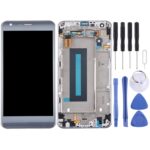 Pantalla Completa Original para LG X Cam K580 K580I K580Y con Marco (Plata)