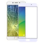 Pantalla Frontal Lente de Vidrio Exterior para Oppo R9S (Blanco)