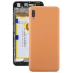 Tapa Trasera de Batería para Huawei Enjoy 9E con Lente de Cámara y Teclas Laterales (Café)