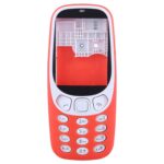 Cubierta Carcasa Completa con teclado para Nokia 3310 (Rojo) - Imagen 3
