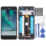 Pantalla Completa TFT para Nokia 2 N2 TA-1007 TA-1029 TA-1023 TA-1035 TA-1011 con Marco Teclas Laterales (Negro)