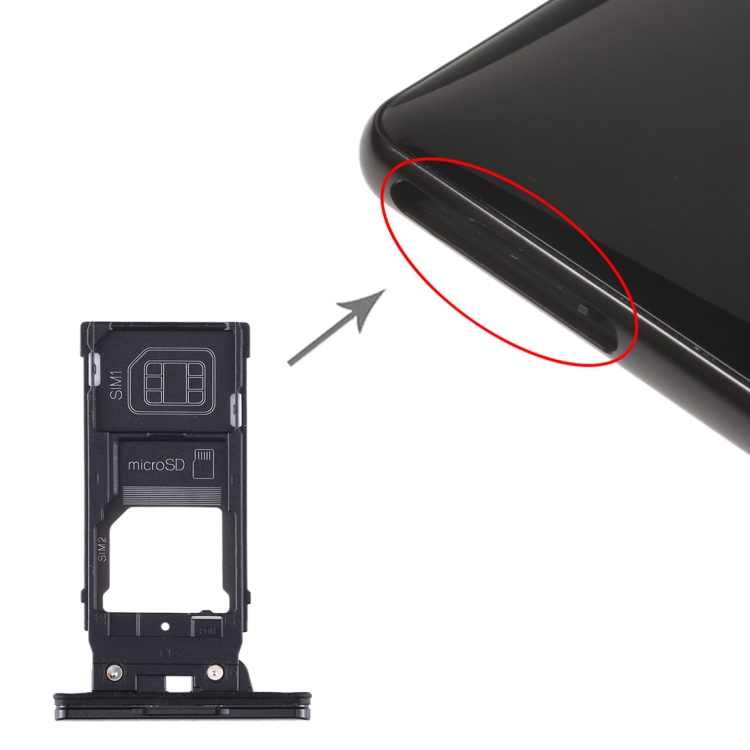 SP6198B-2.jpg Bandeja Tarjeta SIM + Bandeja Tarjeta Micro SD para Sony Xperia XZ2 - Imagen 1