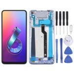 Pantalla Completa para Asus Zenfone 6 Zs630Kl I01Wd con Marco (Plata)