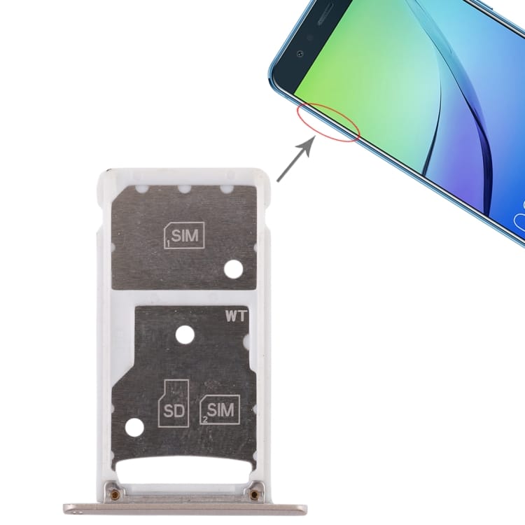 SP6486J-2.jpg Bandeja Tarjeta SIM / Micro SD para Huawei Enjoy 6 / AL00 - Imagen 1