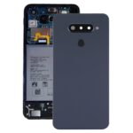 Tapa Trasera de Batería con Tapa de Lente de Cámara para LG Q70 LM-Q620WA LM-Q620VAB LM-Q730N (Negro)
