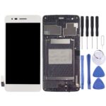 Pantalla Completa TFT para LG K8 2017 US215 M210 M200N con Marco (Plata)