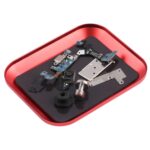 Herramienta de Reparación Phones con Bandeja de Tornillos de Aleación de Aluminio (Rojo)