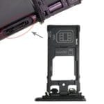 Bandeja Tarjeta SIM1 + SIM2 + Micro SD para Sony Xperia XZ (Negro) - Imagen 4