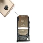 Bandeja Tarjeta SIM + Bandeja Tarjeta Micro SD para Motorola Moto Z2 Force (Negro)