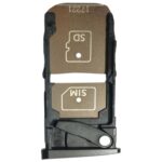 Bandeja Tarjeta SIM + Bandeja Tarjeta Micro SD para Motorola Moto Z2 Force (Negro) - Imagen 2