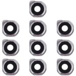 Cubierta de Lente de Cámara (10 Unidades) para LG Q6 LG-M700 M700 M700A Us700 M700H M703 M700Y (Negro)