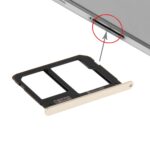 Bandeja Tarjeta SIM y Micro SD para Samsung Galaxy A9 / A9000 (Oro)