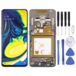 Pantalla Completa Original Super AMOLED para Samsung Galaxy A80 con Marco (Negro)