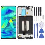 Pantalla Completa TFT para Samsung Galaxy M40 con Marco (Negro)