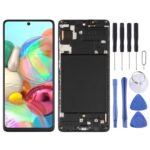 Pantalla Completa Original Super AMOLED para Samsung Galaxy A71 con Marco (Negro)