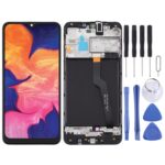 Pantalla Completa para Samsung Galaxy A10 SM-A105F con Marco (Negro)