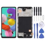 Pantalla Completa TFT para Samsung Galaxy A51 4G con Marco (Negro)