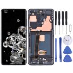 Pantalla Completa Original Super AMOLED para Samsung Galaxy S20 Ultra 4G / 5G con Marco (Negro)