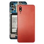 Tapa Trasera de Batería para Samsung Galaxy A02 con Lente de Cámara (Rojo)