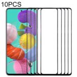 Cristal Exterior Pantalla Frontal para Samsung Galaxy A51 (Negro) (10 Piezas)