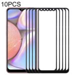 Lente de Cristal Exterior Pantalla Frontal para Samsung Galaxy A10s (Negro) - Paquete de (10 Piezas)