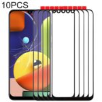 Lote 10 Lentes Cristal Pantalla Frontal para Samsung Galaxy A50s (Negro)