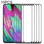 Lente de Cristal Exterior Pantalla Frontal para Samsung Galaxy A40 (10 Piezas) (Negro)