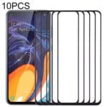 Lente de Cristal Exterior Pantalla para Samsung Galaxy A60 (10 Piezas) (Negro)