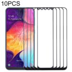 Lente de Vidrio Exterior para Samsung Galaxy A50 / A30 / M30 / A4S Pantalla Frontal (Negro) (10 Piezas)