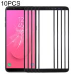 Lentes de Cristal Pantalla Frontal para Samsung Galaxy J8 J810F / DS / J810Y / DS / J810G / DS (Negro)