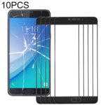 Lente de Vidrio Exterior Pantalla Frontal para Samsung Galaxy C7 Pro / C701 (10 Piezas) (Blanco)
