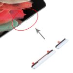 Botones de Encendido y Volumen para Samsung Galaxy S21 Ultra 5G (Plata) - Imagen 4