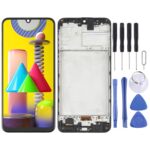 Pantalla Completa OLED para Samsung Galaxy M31 / Prime SM-M315 con Marco (Negro)