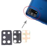 Cubierta de Lente de Cámara para Samsung Galaxy M31 / M31 Prime SM-M315 (10 Piezas) (Negro) - Imagen 4