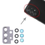 Cubierta de Lente de Cámara para Samsung Galaxy A52 SM-A525 (10 Piezas) (Negro) - Imagen 4