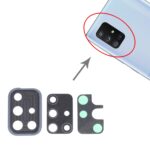 Cubierta de Lente de Cámara para Samsung Galaxy A71 5G SM-A716 (10 Piezas) (Negro) - Imagen 4