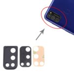 Cubierta de Lente de Cámara para Samsung Galaxy M21 SM-M215 (10 Piezas) (Negro) - Imagen 4