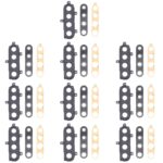Cubierta de Lente de Cámara Compatible con para Samsung Galaxy A21 SM-A215 (10 Piezas), Negro)