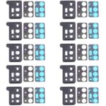 Cubierta de Lente de Cámara para Samsung Galaxy Note 20 Ultra 5G SM-N986 (10 Piezas) (Negro)